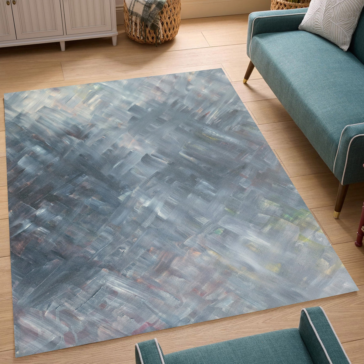 Artistic GC_TRE8014 Slate 5 ft. 3 in. x 7 ft. 3 in. Area Rug
