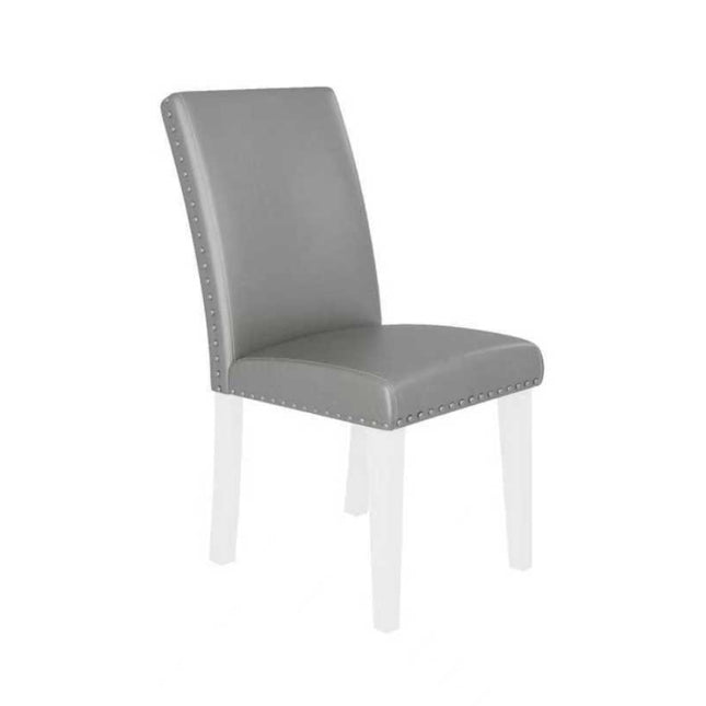 Regal Estate Upholstered Dining Chairs Set of 2, High Back Dining Room Chairs with Nailhead Trim, Soft Padded Kitchen Chairs for Home Dining Living Room