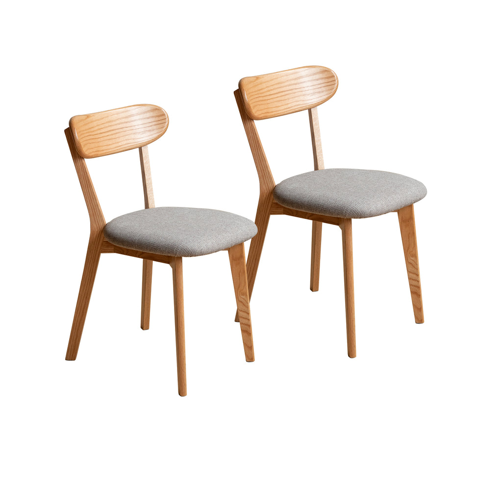 Thorne Oak Dining Chairs Set of 2, Natural, 30.7 in H
