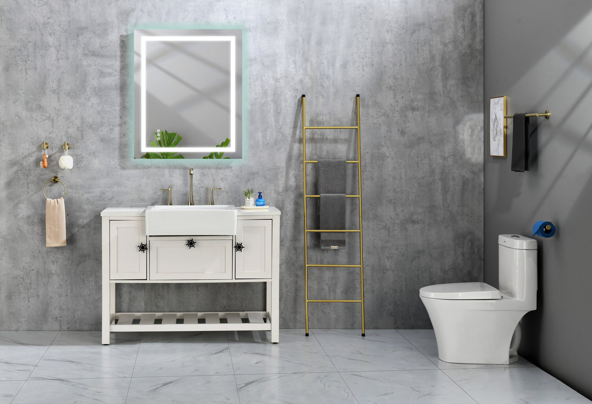 40 x 36 Inch LED Bathroom Mirror with Front, Wall Mounted Vanity Mirror, Anti-Fog, Memory, 3 Colors, Stepless Dimmable