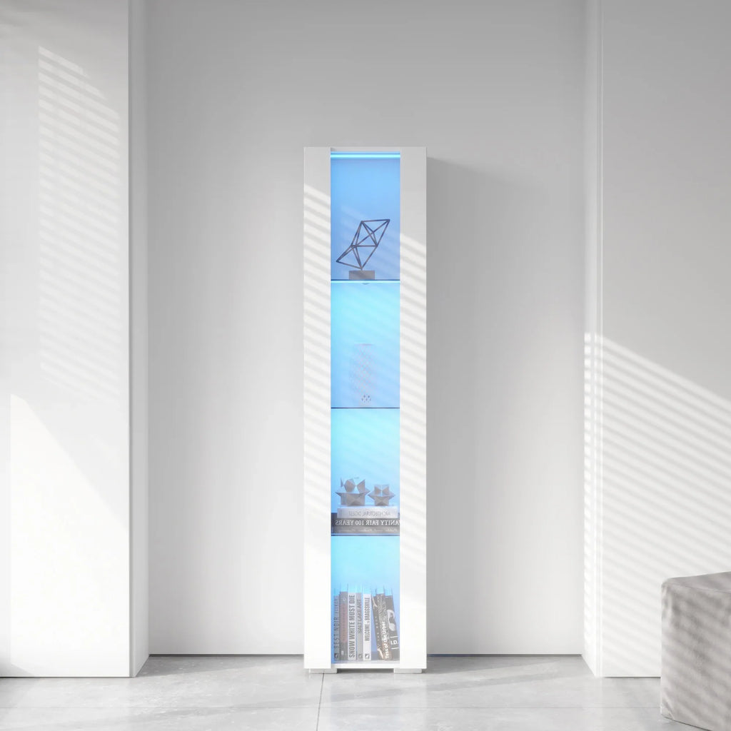 Side cabinet with aluminum strip lamp, - Eloy Royal