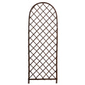 Arched Willow Lattice Trellis 49×18 Inch, Natural Wicker Garden Plant Trellis Screen, Tall Standing Lattice Fence for Climbing Roses Clematis Vine, Outdoor Patio Yard Decor 2pcs