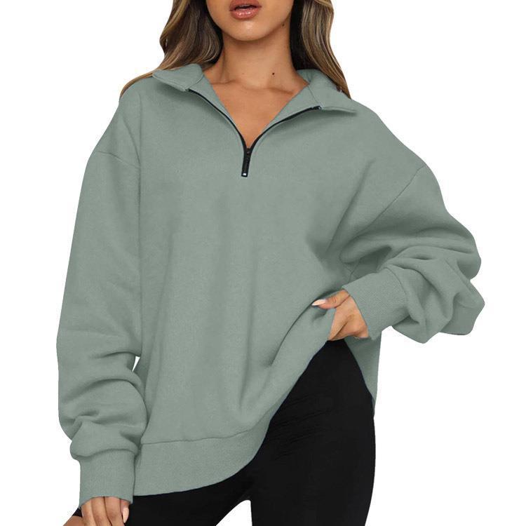 Casual Top Half Zipper Pullover