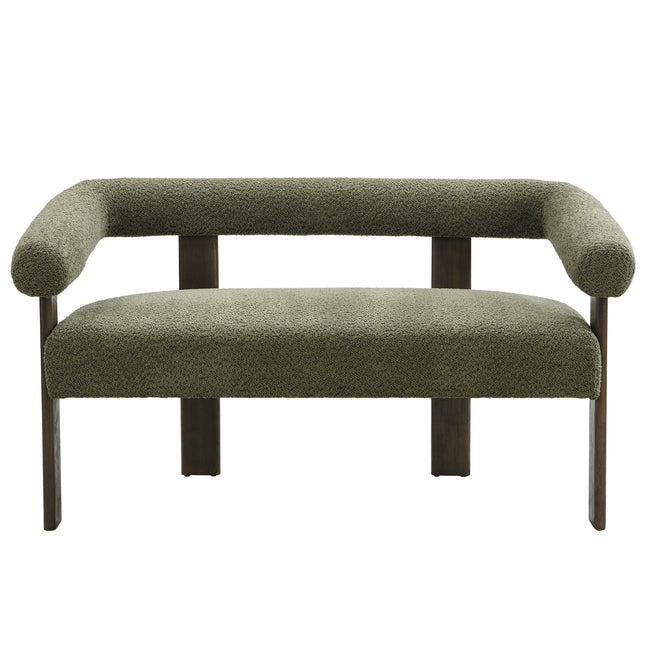 Round armrest loveseat