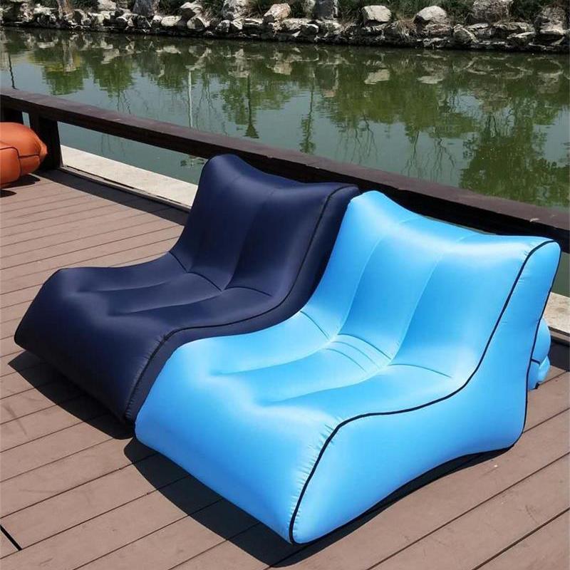 Camping Sofa Inflatable Sofa Portable Air Bed Outdoor Airbed Casual Beach Recliner Floatation Bed - Eloy Royal