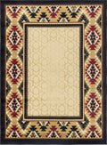 Tribes GC_YLS4007 Cream 7 ft. 10 in. x 10 ft. 3 in. Southwest Area Rug