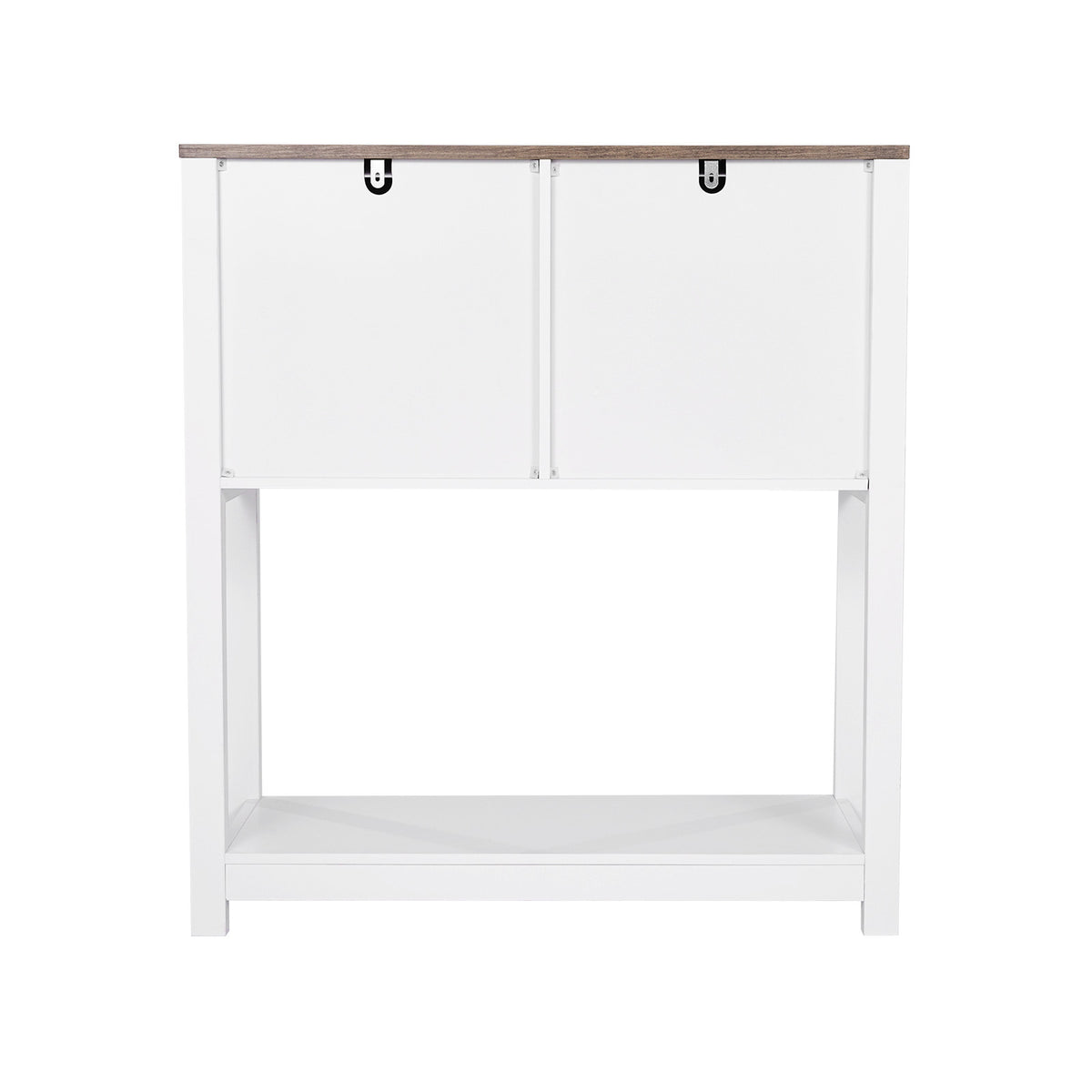 Coffee Bar Cabinet, 31.5 x 13.8 x 34.6 in Farmhouse Coffee Bar Cabinet with 3-Tier Storage, Coffee Bar Table with Magnet Doors, Farmhouse Sideboard Buffet Cabinet for Living Room, Entryway