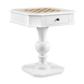 White Game Table with 2-drawer