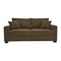69-inch Two-Seater Sofa with Textured Fabric, Comfortable Upholstered Couch in , Wood and Fabric Frame with Sturdy Plastic Legs for Living Room, Apartment, Office