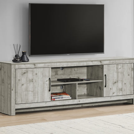 Tv Stand, 72 Inch, Console, Media Entertainment Center, Storage Cabinet, Living Room, Bedroom, Rustic Grey Laminate, Transitional