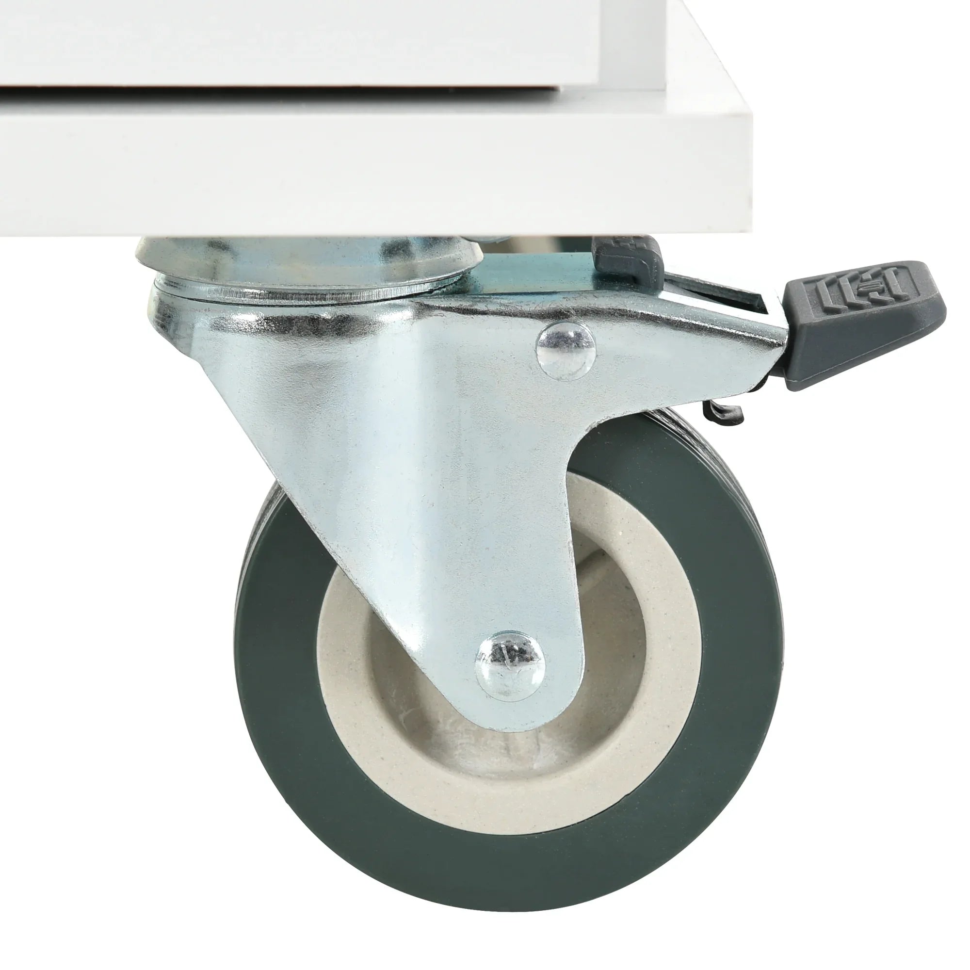 Rolling Mobile Kitchen Island with Solid Wood Top and Locking Wheels,52.7 Inch Width,Storage Cabinet and Drop Leaf Breakfast Bar,Spice Rack, Towel Rack & Drawer (White) - Eloy Royal