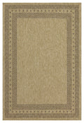 Earth GC_NTL1007 Jute/Mocha 5 ft. 3 in. x 7 ft. 3 in. Indoor/Outdoor Area Rug