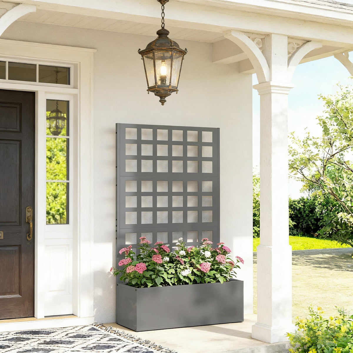 Trellis Planter Box,Raised Garden Bed,Vegetable Box