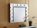 Noralie Mirrored & Faux Diamonds Accent Mirror (Assembled)