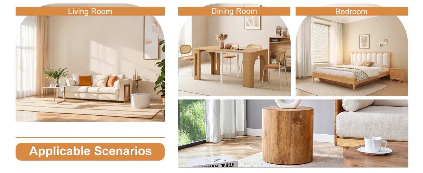 The cylindrical table with its patterned design can be easily integrated into a variety of interior styles, from coffee tables to small dining tables, workbenches or makeshift writing desks. - Eloy Royal