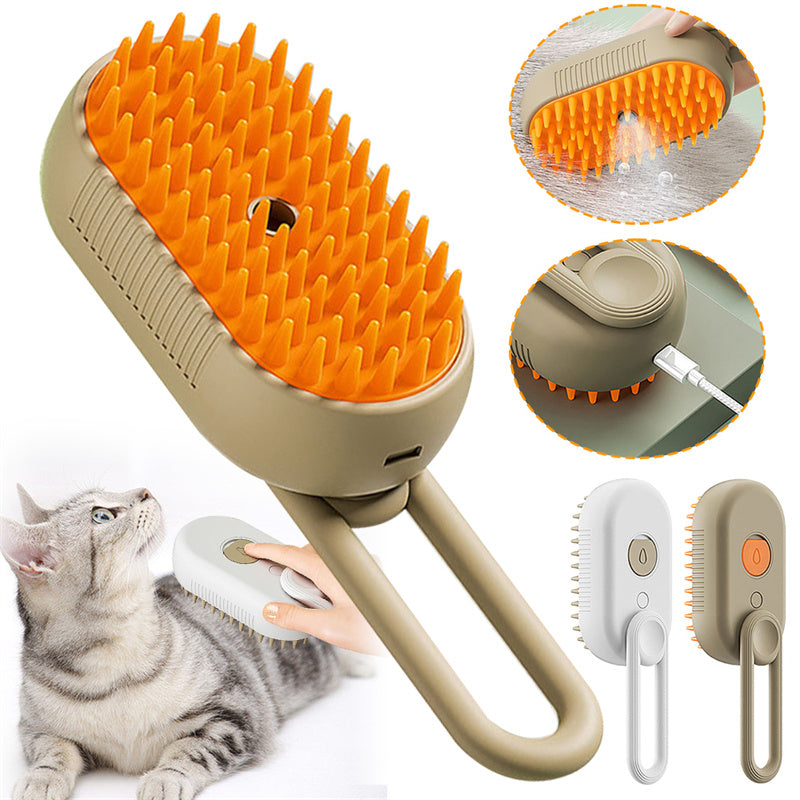 Cat Steam Brush Steamy Dog Brush 3 In 1 Electric Spray Cat Hair Brushes For Massage Pet Grooming Comb Hair Removal Combs Pet Products - Eloy Royal