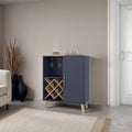 Angela Bar Cabinet with Wine Rack, and Multifunctional Compartments