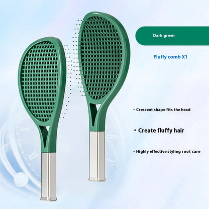 Tennis Rackets Broken Hair Finishing Solution High Skull Top Hair Vent Comb