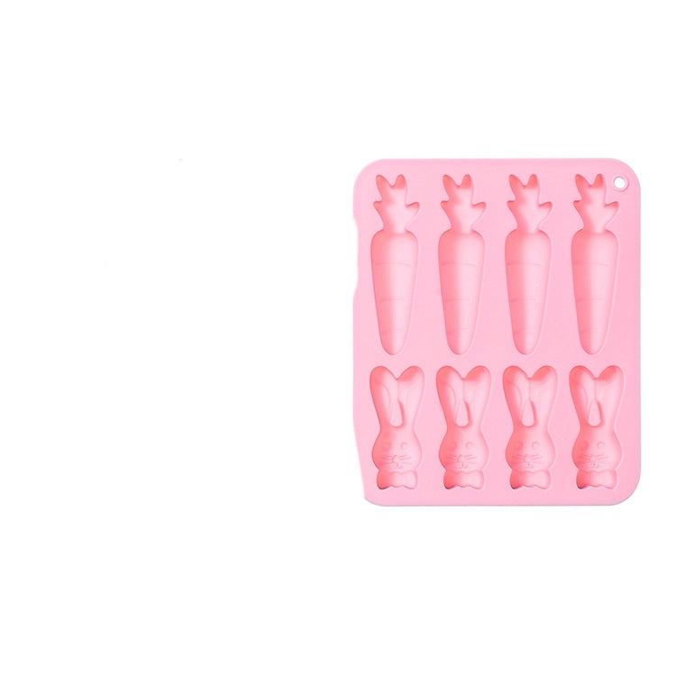 8-piece Carrot Rabbit Shape Silicone Baking Mold - Eloy Royal