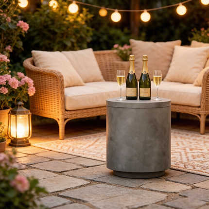 Portable Storage Box,Pool Ice Cooler,Cooler Side Table,Modern Balcony Table