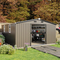 Campcraft 10*12ft  0.23mm color steel plate, surface protective film, Two daylight Windows, A practical and thoughtful gift,two colors can be freely selected storage sheds
