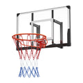 Wall Mount Basketball Hoop, 44-inch PC Backboard Mounted Basketball Hoop Outdoor with Solid Steel, 0.08 inch Thickened Backboard, Thickened Woven Nylon Basketballs Net, Indoor & Outdoor Use