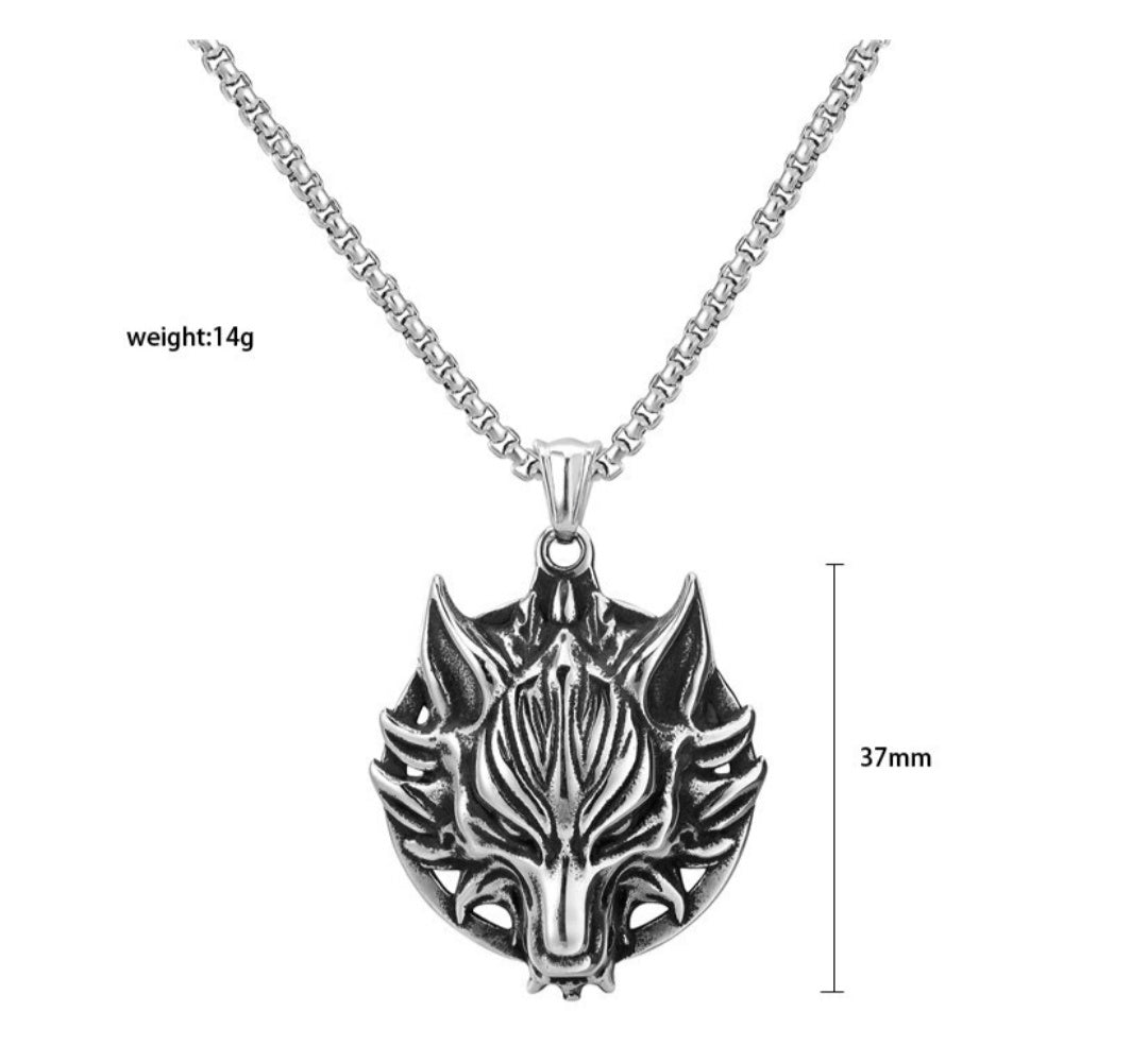 S925 Sterling Silver Skull Pendant Necklace