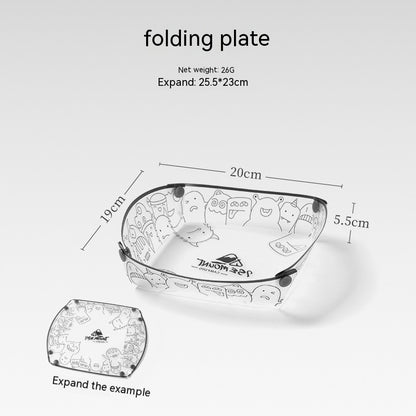 Outdoor Folding Bowls, Tableware, Portable Travel Plates - Eloy Royal