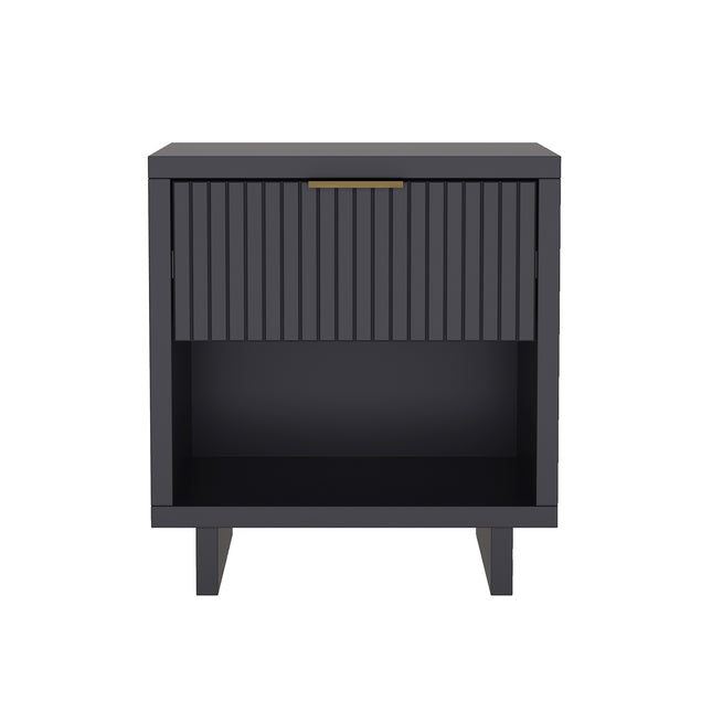 Nightstand in Charcoal Gray