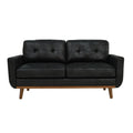 65-inch t Two-Seater Sofa in with Breathable Foil Fabric and Solid Wood Legs