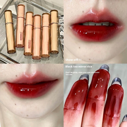 Lip Lacquer No Stain On Cup Non-fading Crystal Transparent Mirror