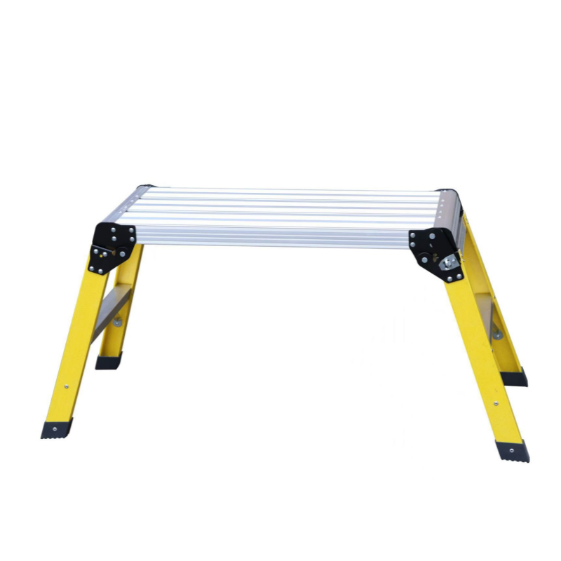Aluminum  Step Ladder Heavy Duty Foldable Aluminum Platform 330 Lbs Capacity