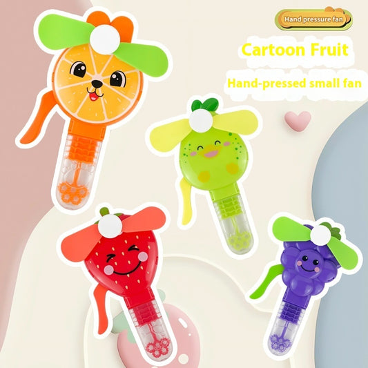 Mini Hand Pressure Fan Bubble Wand Toy