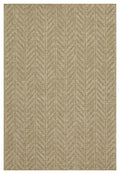 Earth GC_NTL1014 Jute/White 5 ft. 3 in. x 7 ft. 3 in. Indoor/Outdoor Area Rug