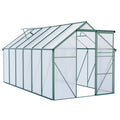 Heavy Duty Polycarbonate Walk-in Greenhouse with Raised Base and Anchor for Outdoor Use in All Seasons