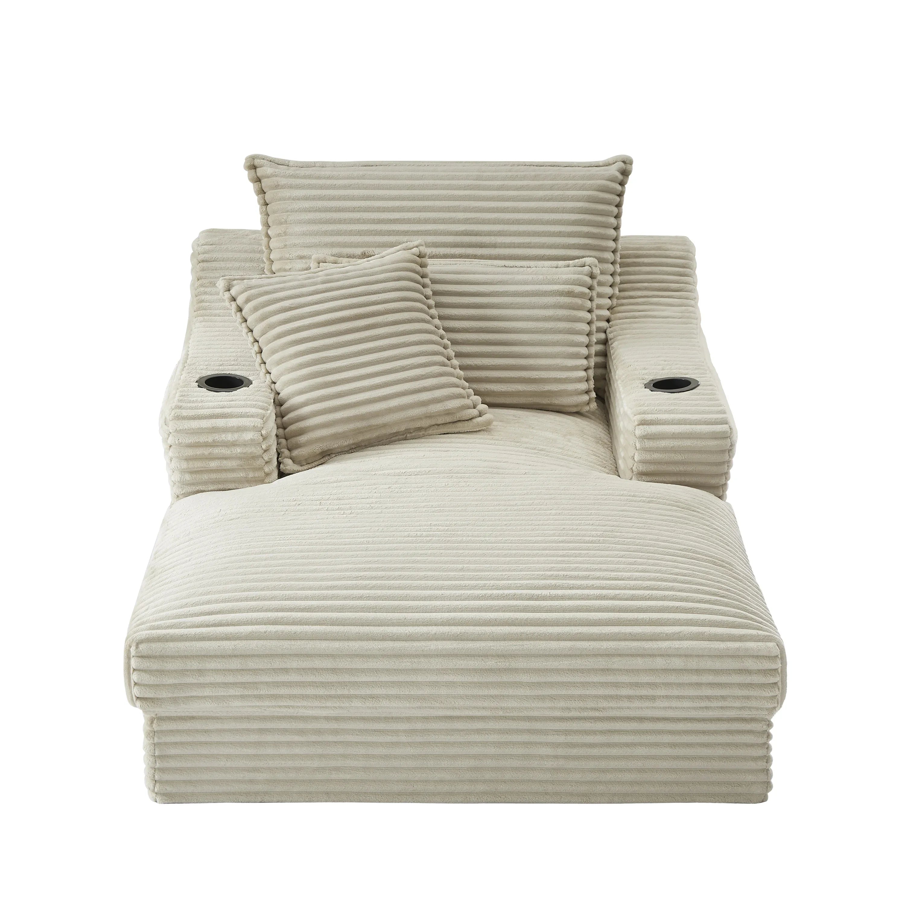 47.24 inch modern comfortable cushioned compression sofa with unique cushion design, lounge chair for living room, bedroom, apartment, office, camel - Eloy Royal