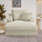 47.24 inch modern comfortable cushioned compression sofa with unique cushion design, lounge chair for living room, bedroom, apartment, office, camel - Eloy Royal