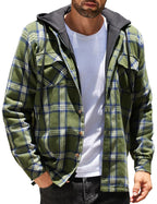 COOFANDY men lightweight jacket casual spring fall quilted flannel jacket big and tall