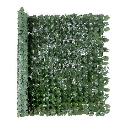 Artificial Green Silk Ivy Privacy Fence Roll 94" x 39"