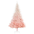 HOMCOM 6ft Unlit Spruce Artificial Christmas Tree with Realistic Branches and 800 Tips, Pink