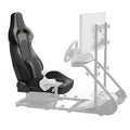 Universal PVC Bucket Style Reclinable Sport PU Leather Simulator Racing Seat with Adjustable Lock Slide