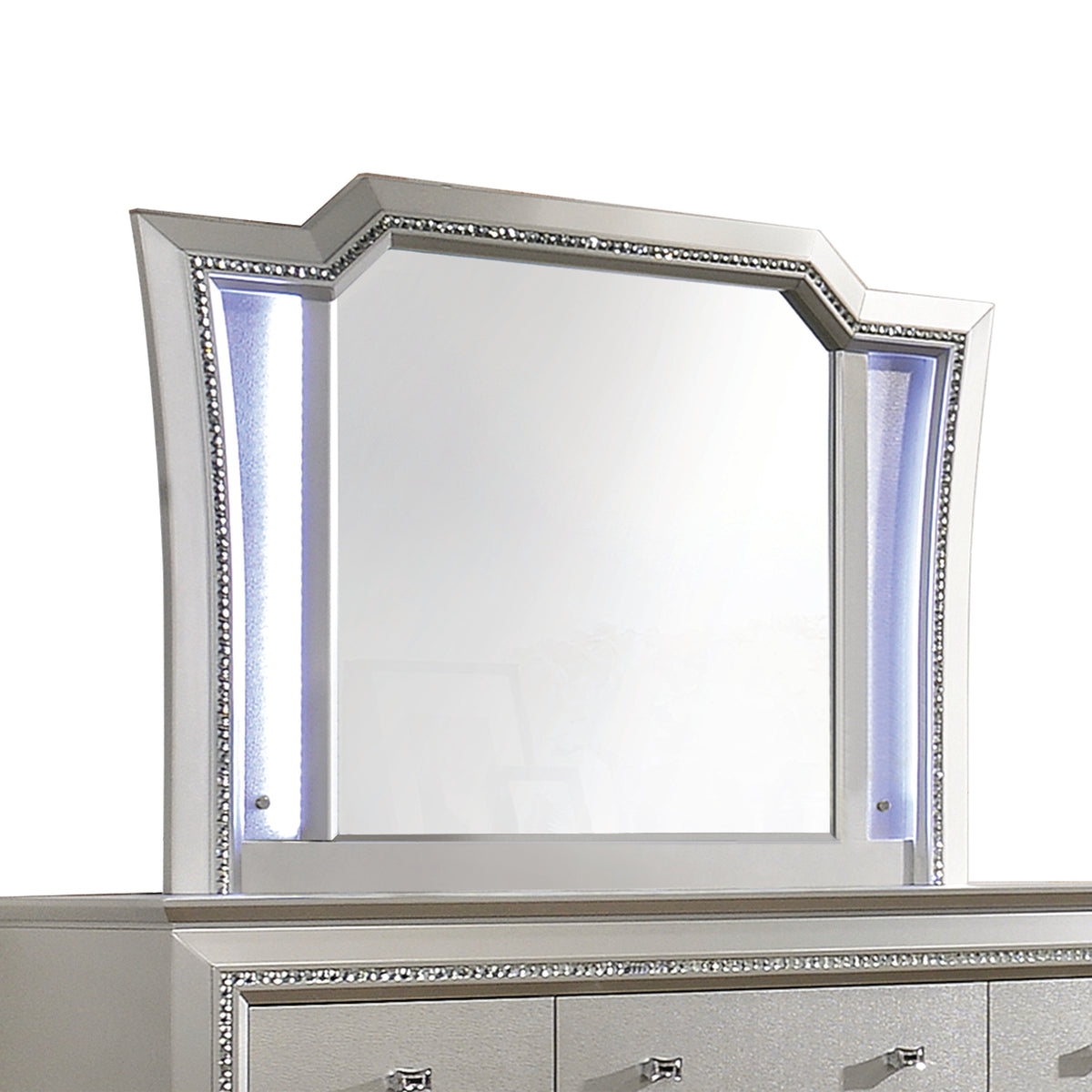 Kaitlyn LED & Champagne Finish Mirror W/Led