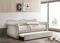 Adkins Beige Linen Daybed W/Trundle (Twin)