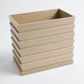 Rectanglar Ridge Box Planter Tall - Ash Brown