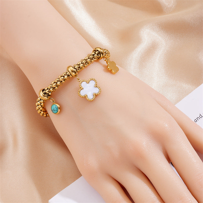 European And American Fashion Metal Retro Stainless Steel Bracelet