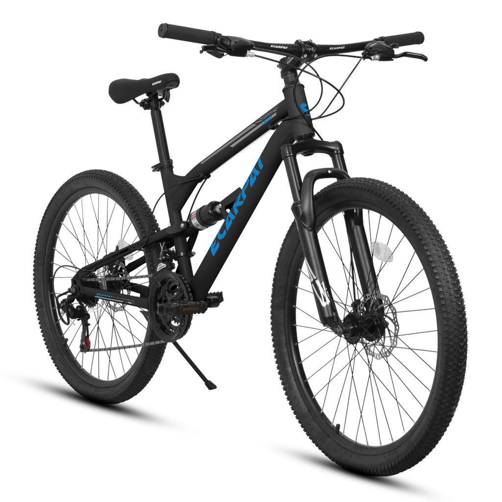 A26207 26 Inch Steel Frame Shock Fork Plus Shock Absorber 21-speed Unisex Mountain Bike