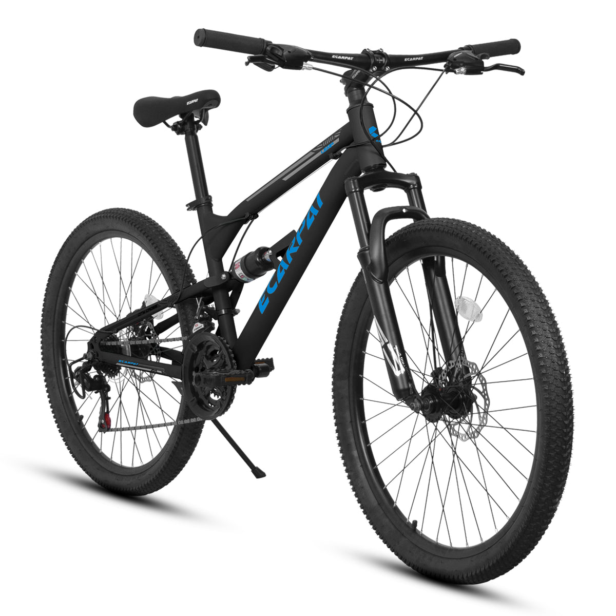 A26207 26 Inch Steel Frame Shock Fork Plus Shock Absorber 21-speed Unisex Mountain Bike