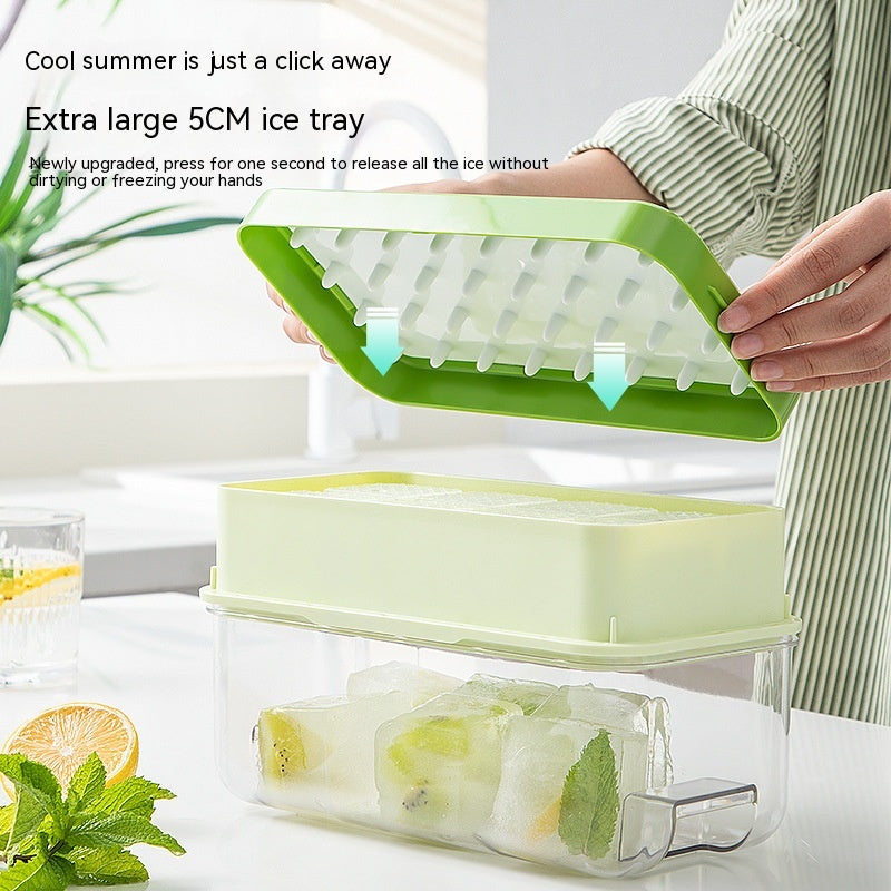 Press Large Ice Cube 5cm Square Ice Tray Food Grade Ice Making Mold - Eloy Royal