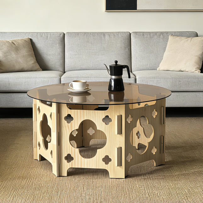 Round coffee table