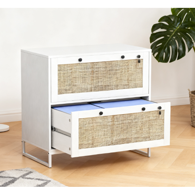 2 Drawer File Cabinet with Adjustable Hanging Bar for Letter,Lockable Filing Cabinet